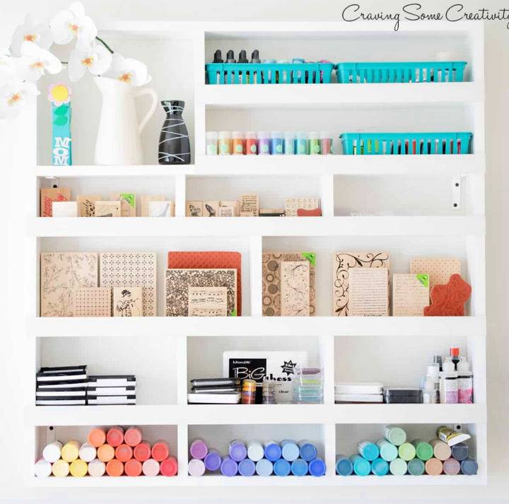 Making a Craft Supply Wall Organizer