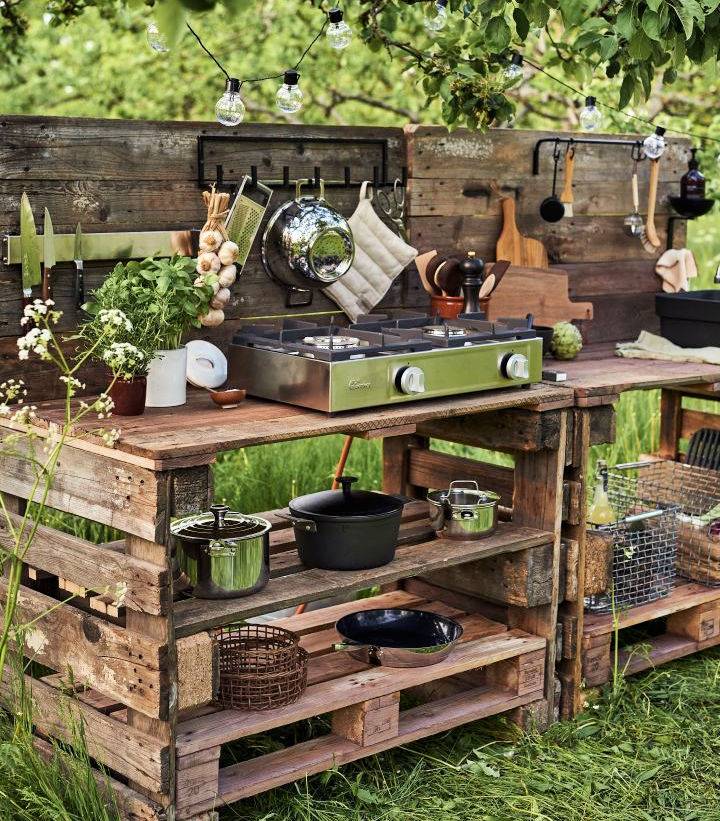 Making a Pallet Outdoor Kitchen