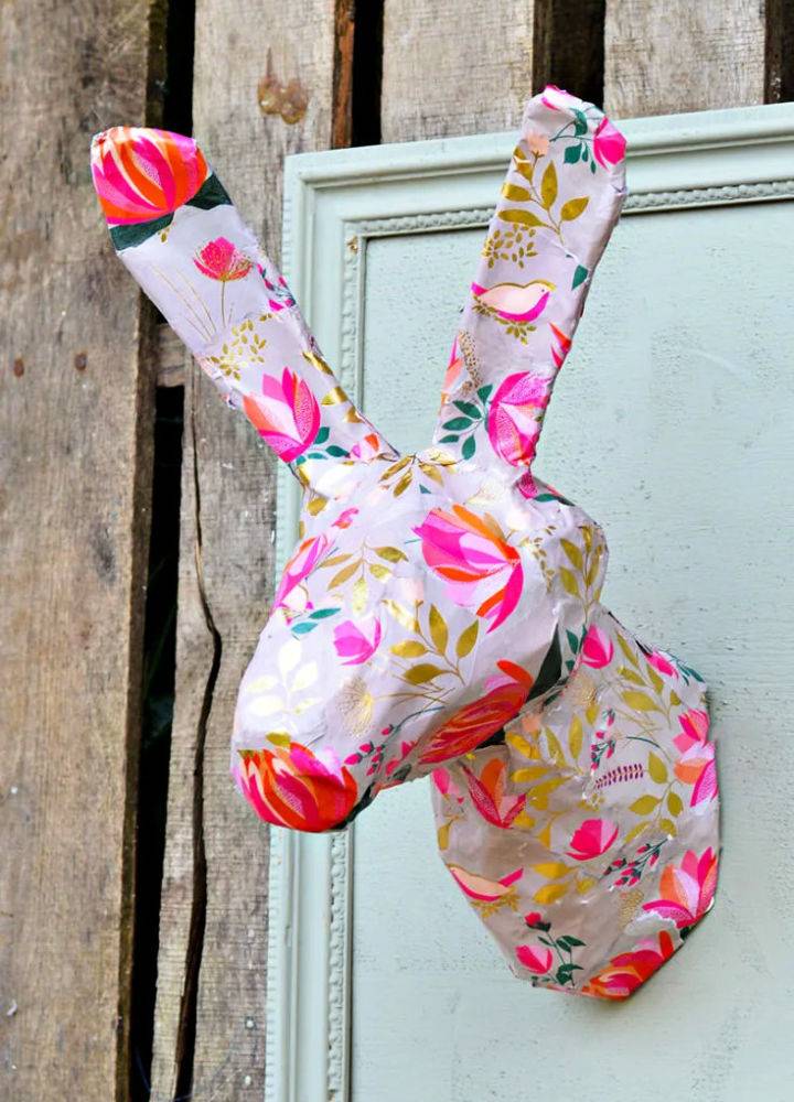 Making an Anthropologie Paper Mache Rabbit Head