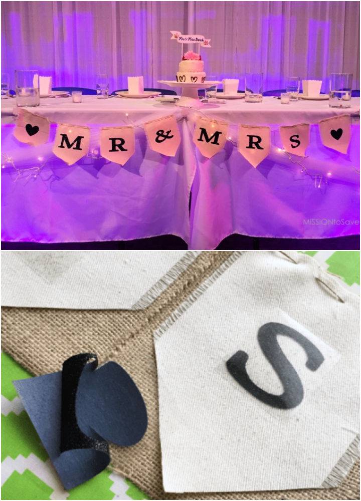 Miss to Mrs Banner for Bridal Shower Decoration