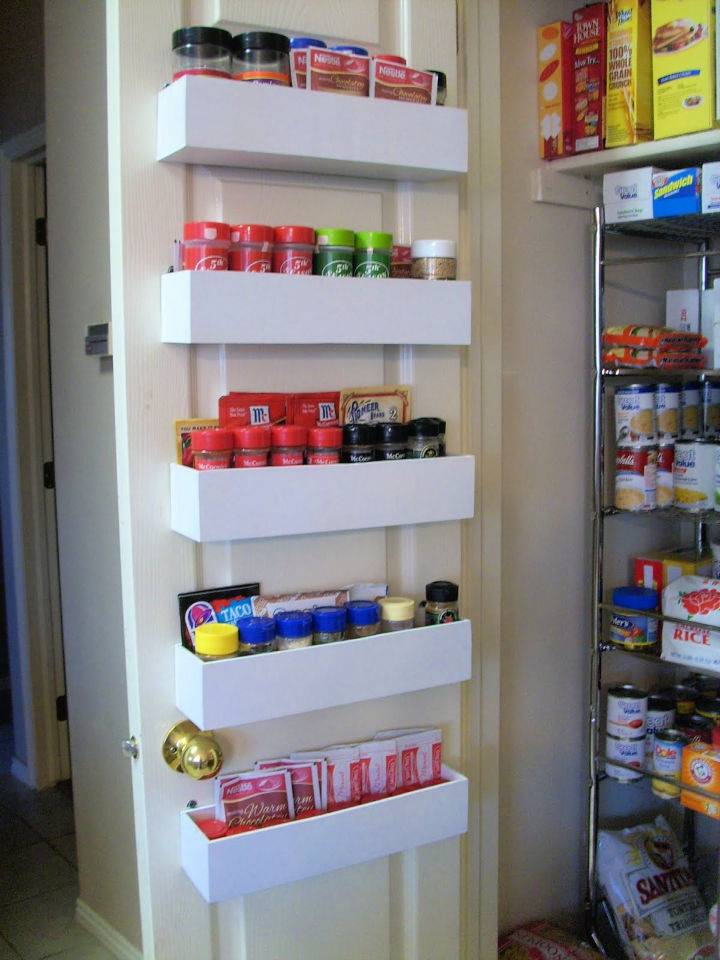 Handmade Pantry Door Spice Rack