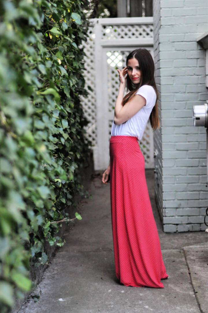 Quick Knit A line Maxi Skirt Tutorial