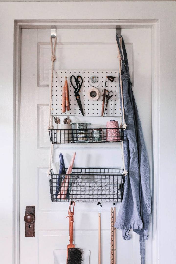 Small Space Organization Over Door Storage