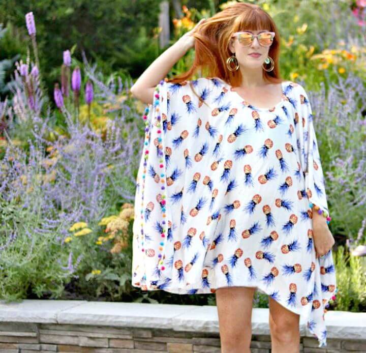 Super Easy DIY Caftan Cover Up