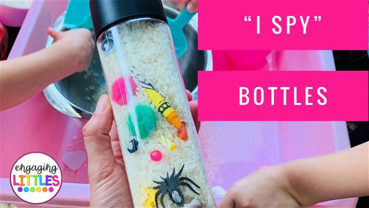 Super Easy to Make I Spy Bottles