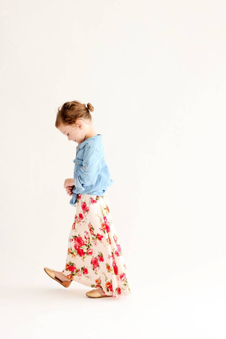 Toddler Maxi Skirt Sewing Pattern