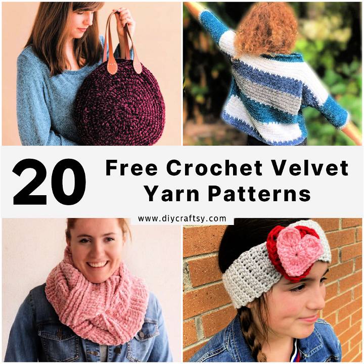 velvet yarn crochet patterns