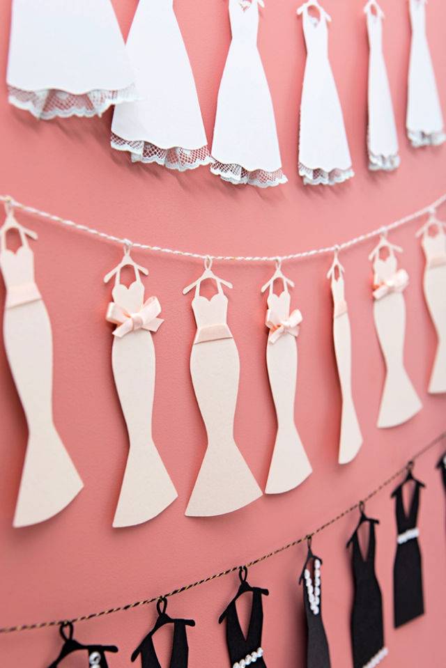 Wedding Dress Bunting Banner With Cricut